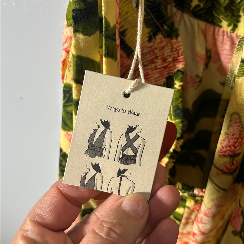 Aguabendita x Target Yellow Floral Halter Jumpsuit - Picture 5 of 8